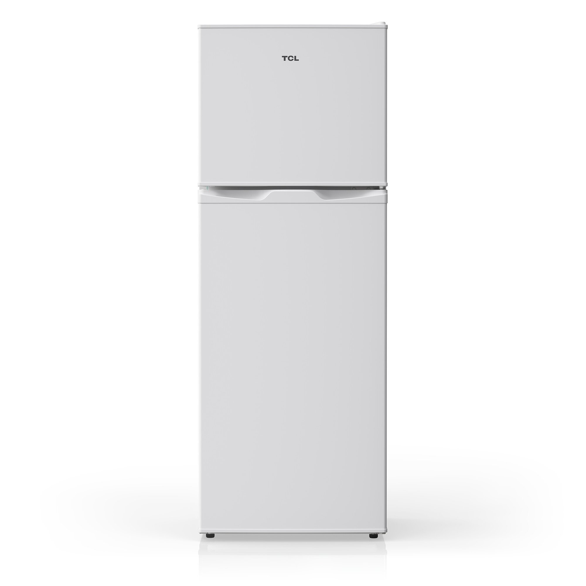 TCL 4.7 Cu. Ft. Compact Double Door Refrigerator in White, Model# TRM47D5AW